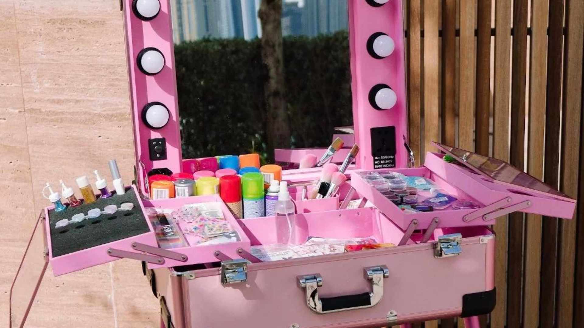 Kids birthday party beauty bar 6